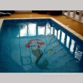 Swimming pool mosaic pattern glass tiles for mermaid